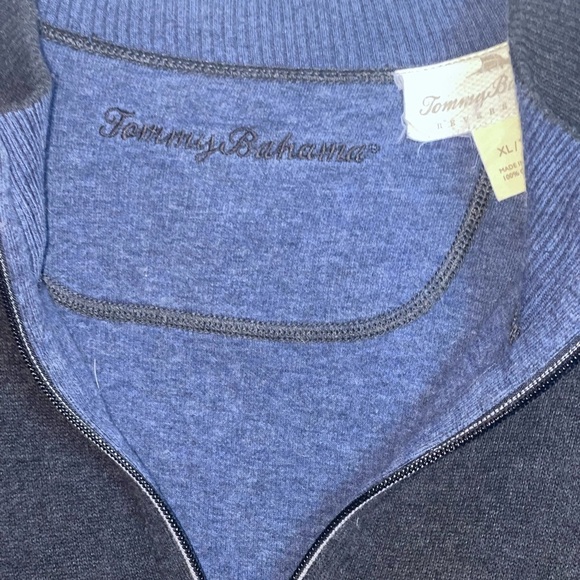 Tommy Bahama Flip Shore reversible long sleeve 1/2 zip shirt. Size XL TG GUC - Picture 9 of 10